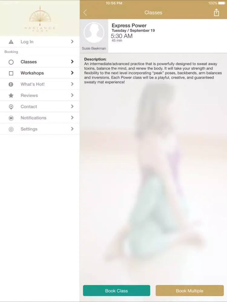 Скриншоты Radiance Yoga Greensboro iPad 