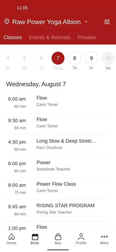 Capturas de pantalla de Raw Power Yoga Brisbane