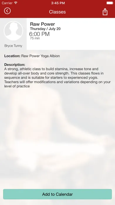 Screenshot di Raw Power Yoga Brisbane