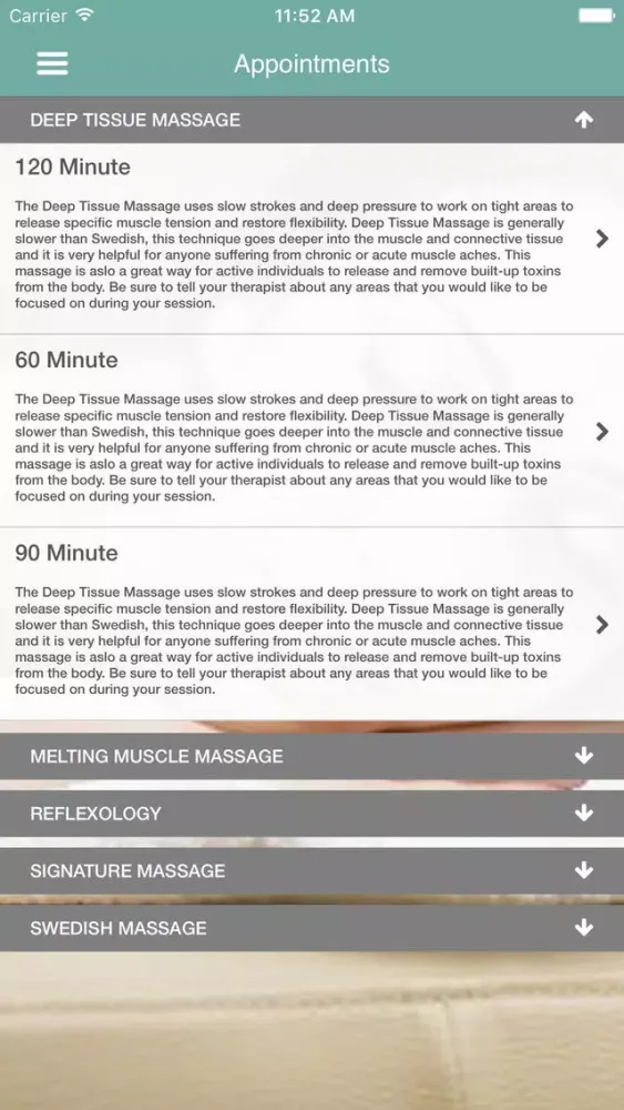 Relax At Home Massage स्क्रीनशॉट