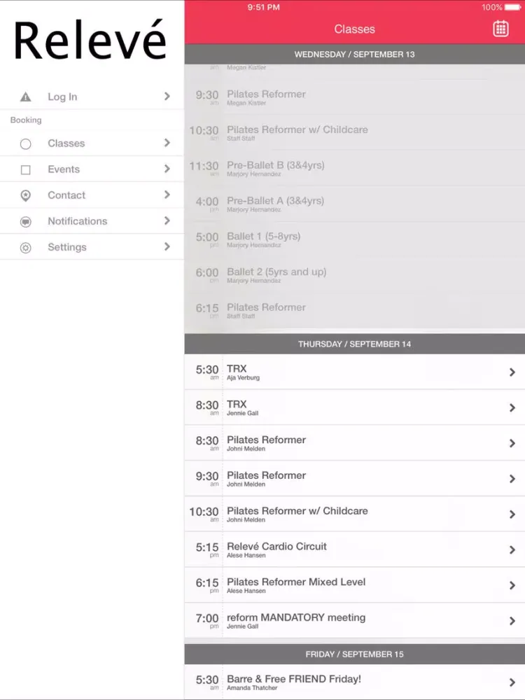 Releve iPad  স্ক্রিনশট