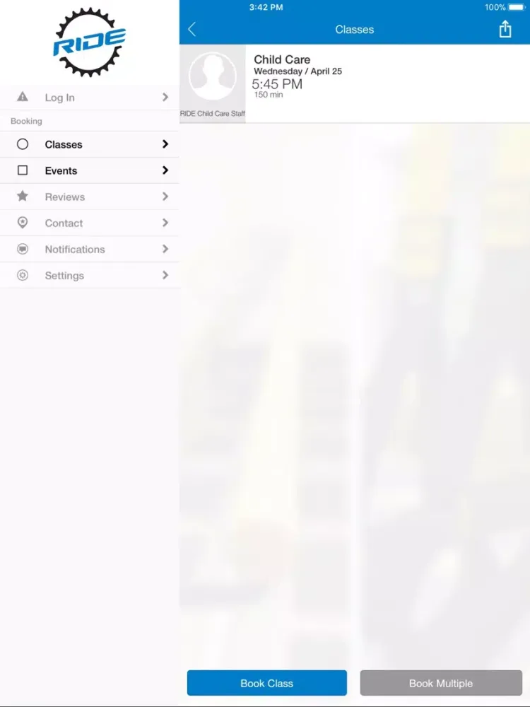 RIDE Spin, Barre & TRX iPad 应用截图