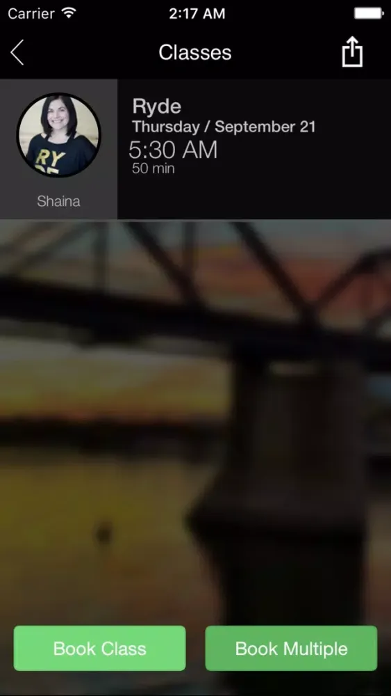 Screenshot di Ryde YXE Cycle Studio