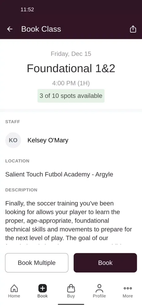 Salient Touch Futbol Academy スクリーンショット