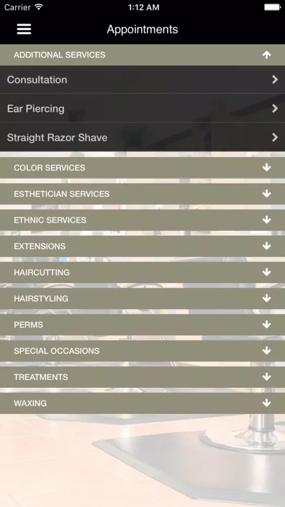 Serenity Hair Design - AZ应用截图