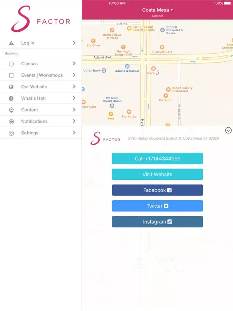 S Factor | Southern California iPad  Screenshots