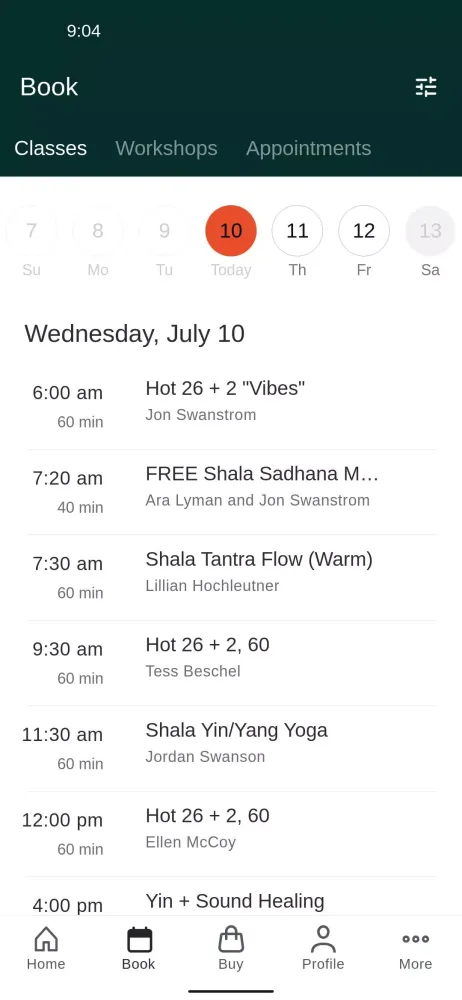 Shala Living Yoga Screenshots