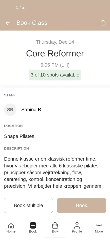 Shape Pilates Screenshots