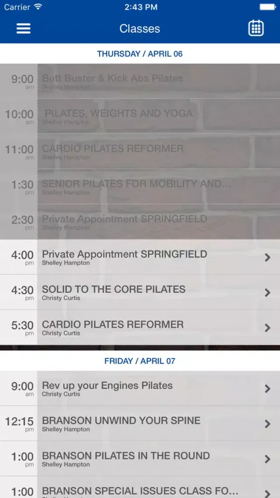 Shape Shifters Pilates Ekran Görüntüleri