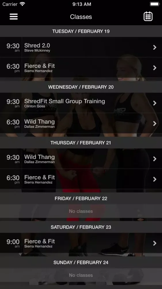 ภาพหน้าจอของ Shred Fit Academy
