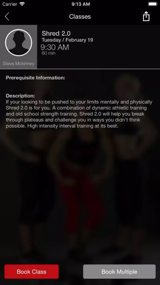 ภาพหน้าจอของ Shred Fit Academy