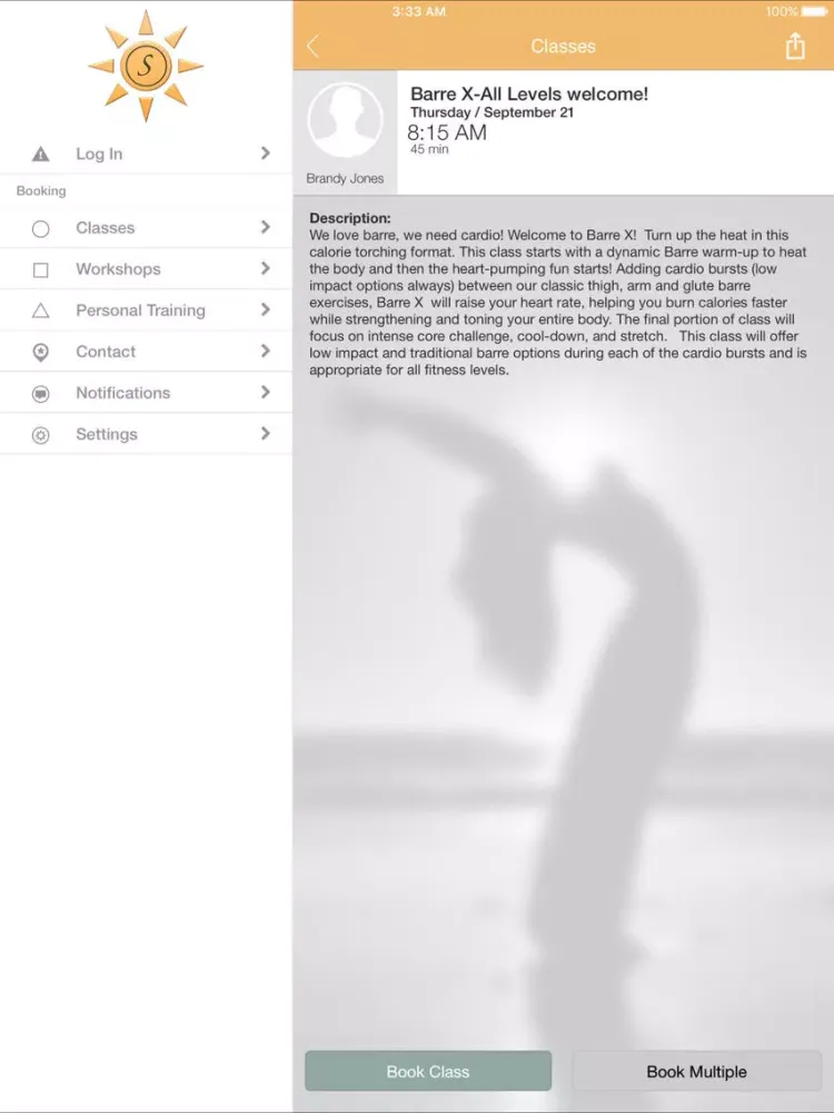 Solshine Wellness Studio iPad 應用截圖