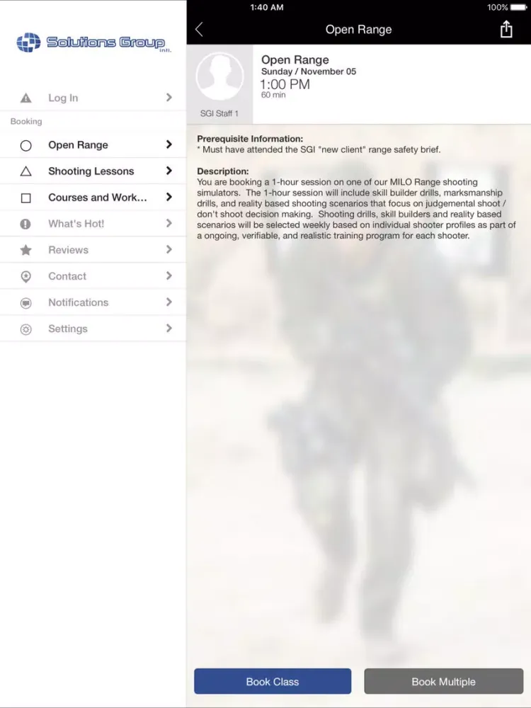 Captures d'écran de Solutions Group International iPad 