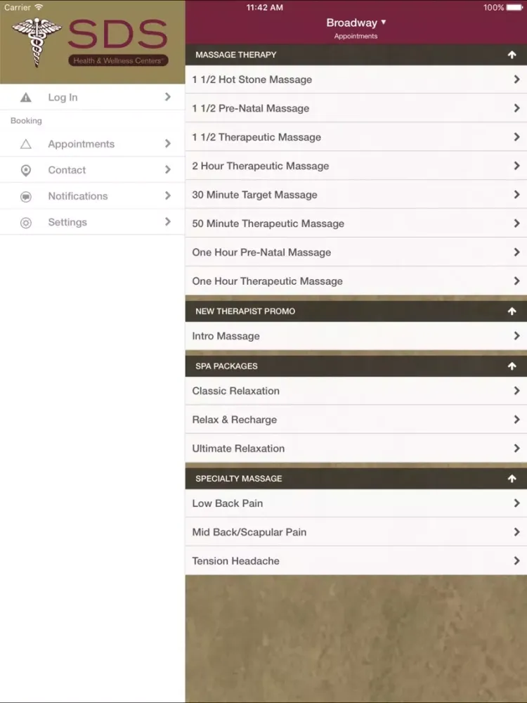 ภาพหน้าจอของ Spa D’Sante Massage Therapy iPad 