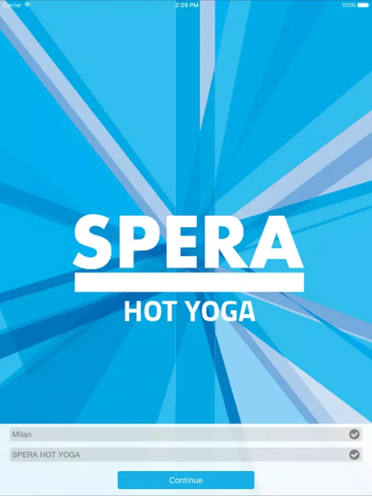 Capturas de tela do SPERA HOT YOGA iPad 