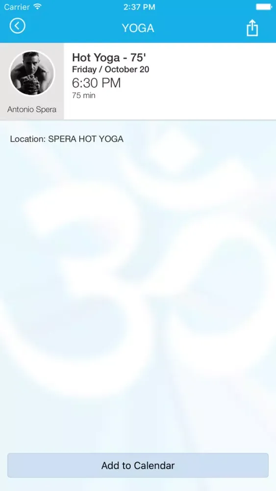 Capturas de tela do SPERA HOT YOGA