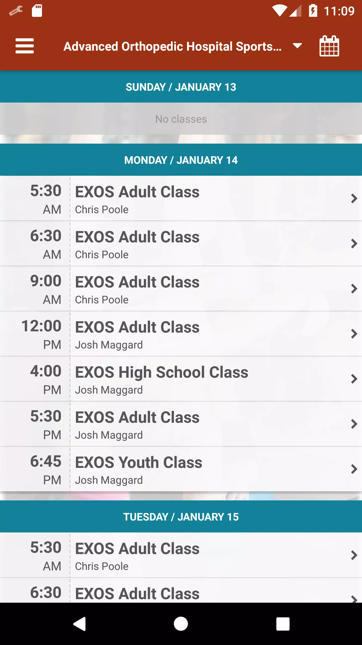 Sports Performance Institute Screenshots