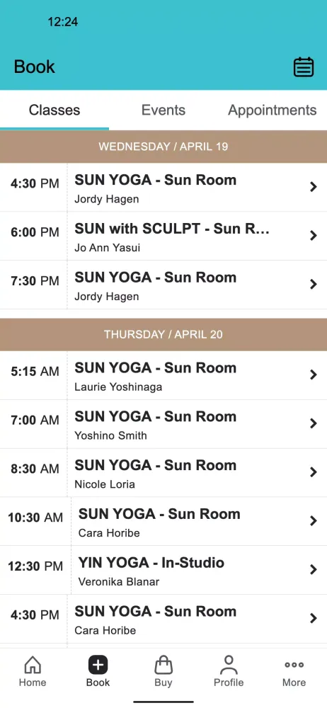 Tangkapan layar SUN YOGA HAWAII