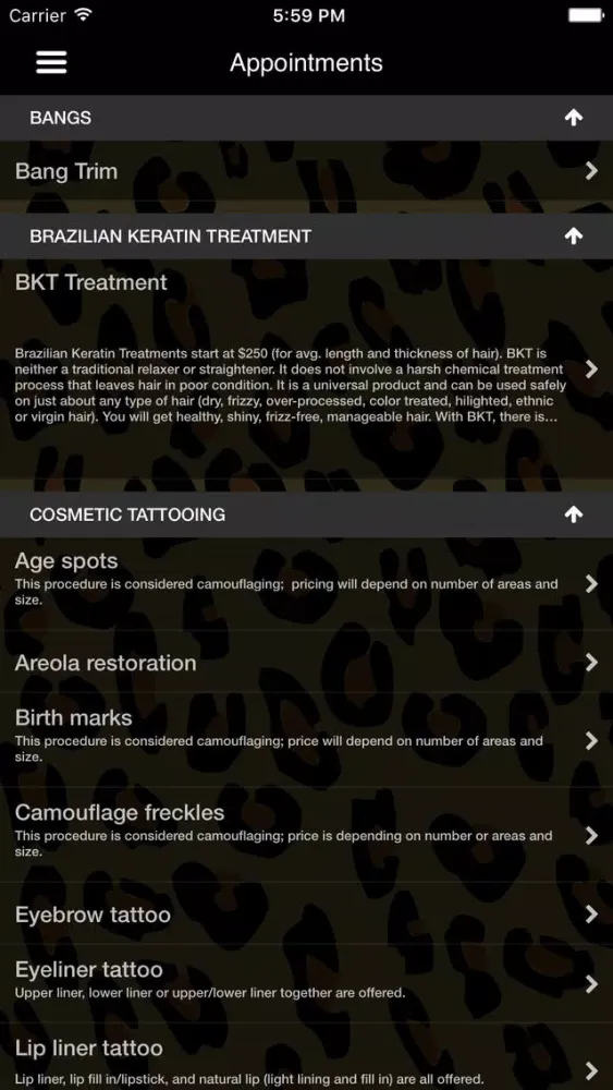 Tangles Hair and Nail Salon应用截图