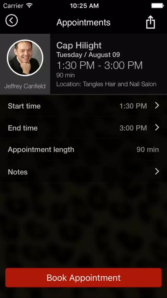 Tangles Hair and Nail Salon应用截图