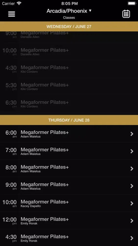 Ảnh chụp màn hình của The Body Lab pilates+