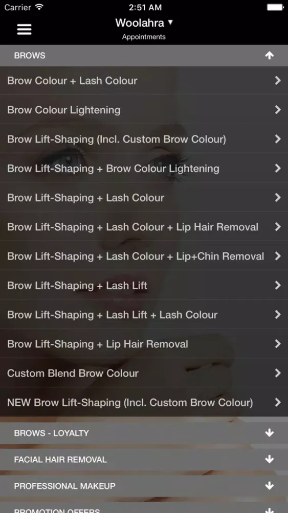 Capturas de tela do The Brow Bar Australia