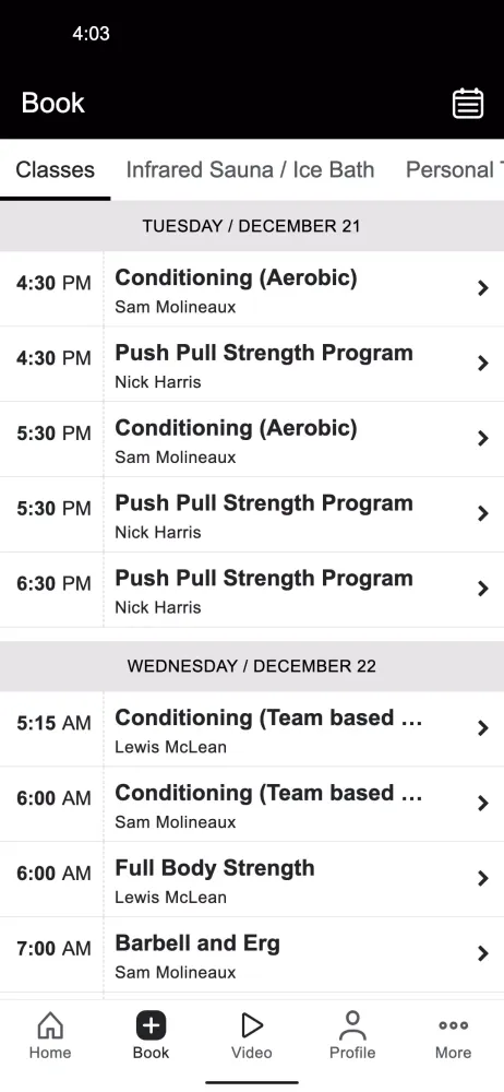 Screenshot di The Cube Gym Brookvale