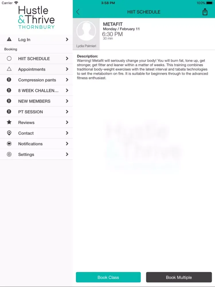 Captures d'écran de Hustle & Thrive Thornbury iPad 