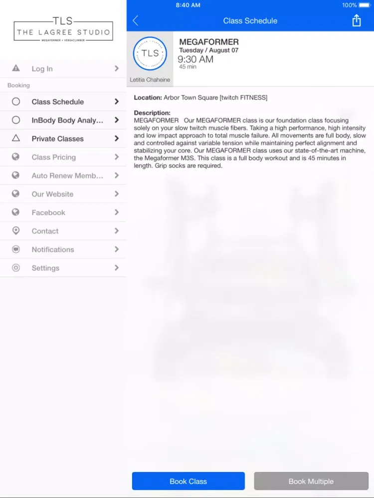 THE LAGREE STUDIO [MEGAFORMER] iPad  স্ক্রিনশট