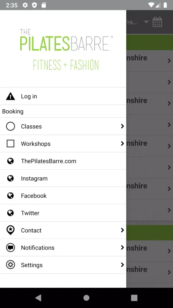 The PilatesBarre Screenshots