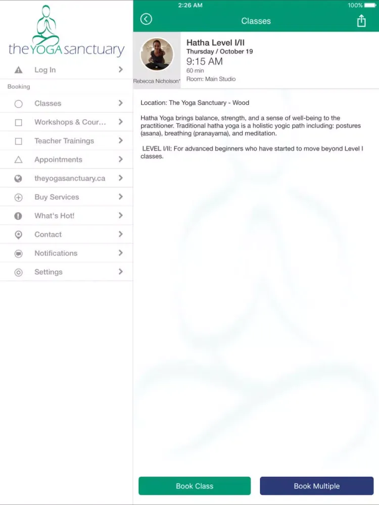 The Yoga Sanctuary iPad  Ekran Görüntüleri