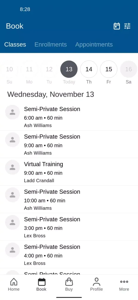 THP Scheduler Screenshots