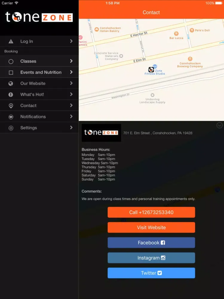 Captures d'écran de Tone Zone Fitness Studio iPad 