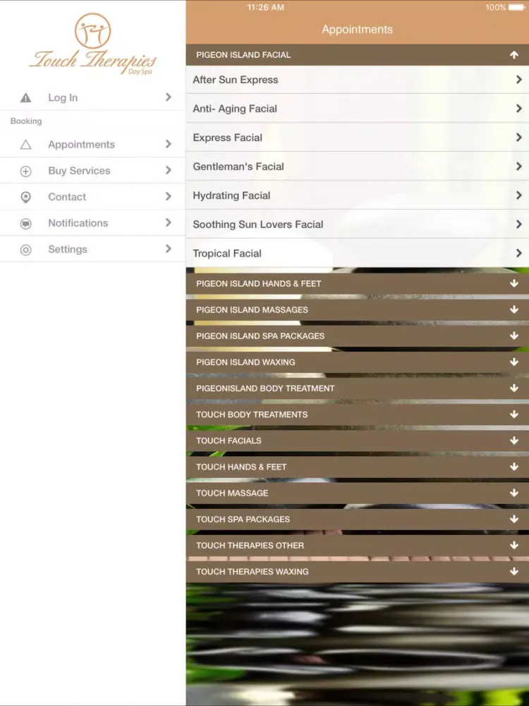 Captures d'écran de Touch Therapies iPad 