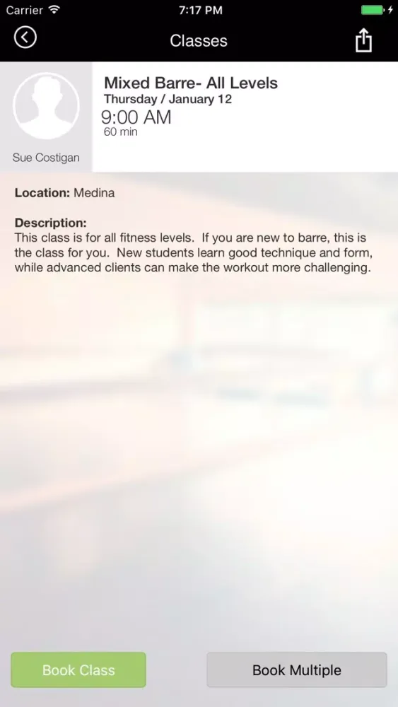 Zrzuty ekranu Tru Barre Studio