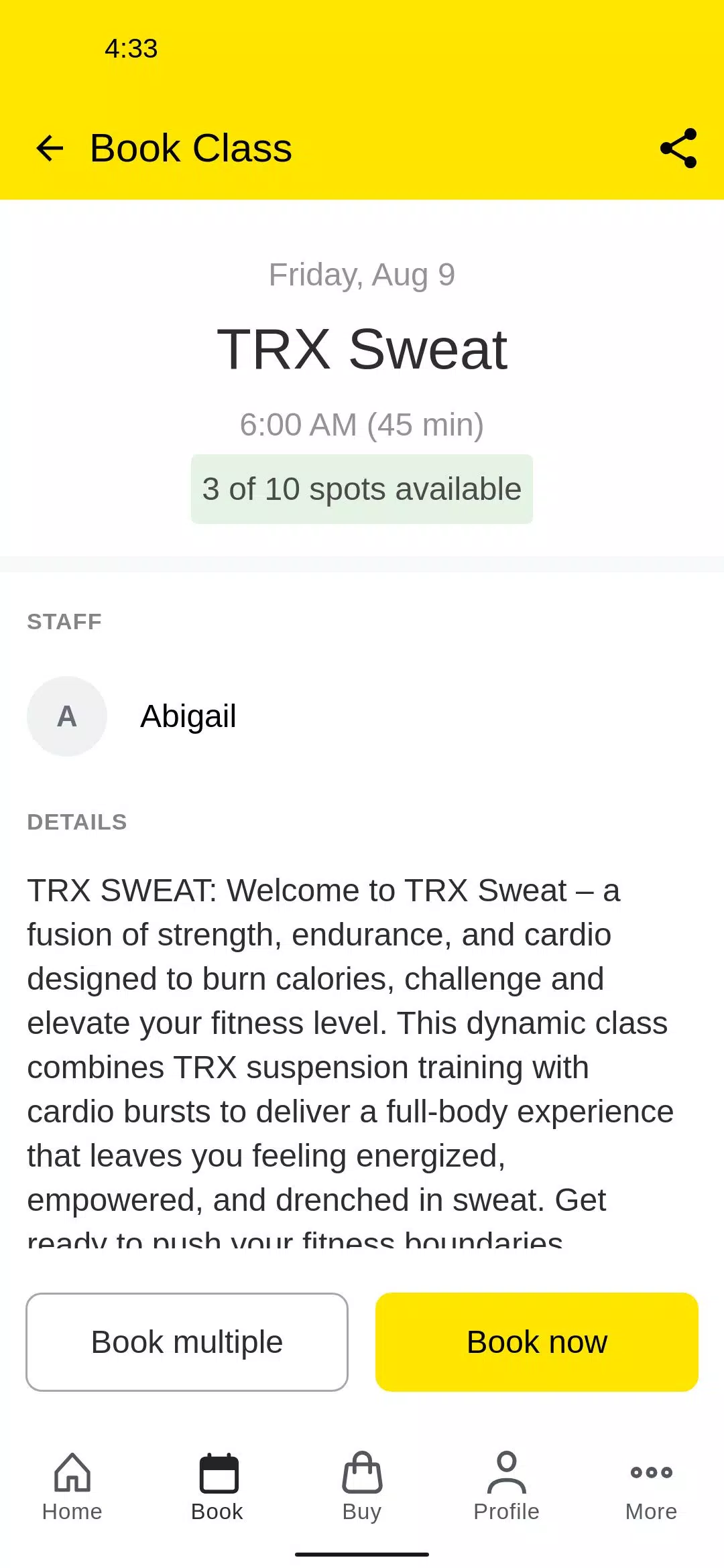 TRX Training Center Screenshots