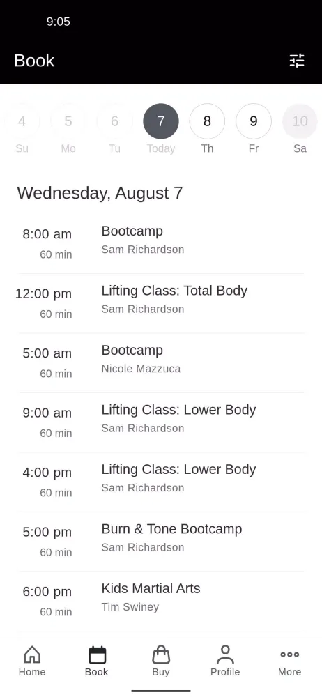 TS Personal Training Studio Screenshots