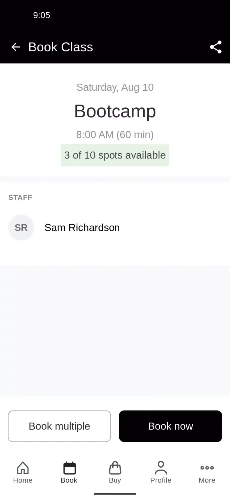 TS Personal Training Studio Screenshots