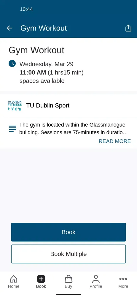 TU Dublin Sport Screenshots