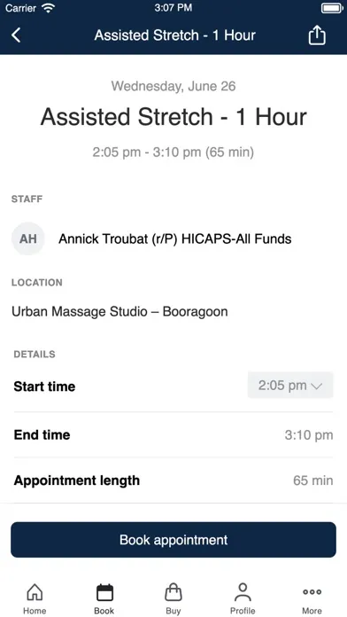 Urban Massage Studio Screenshots