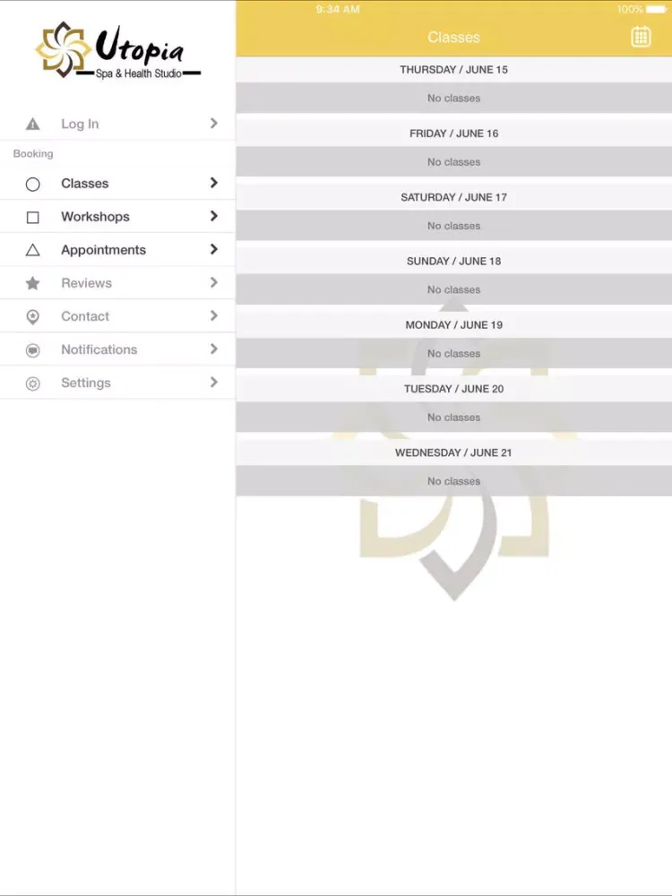 Zrzuty ekranu Utopia Spa & Health Studio iPad 
