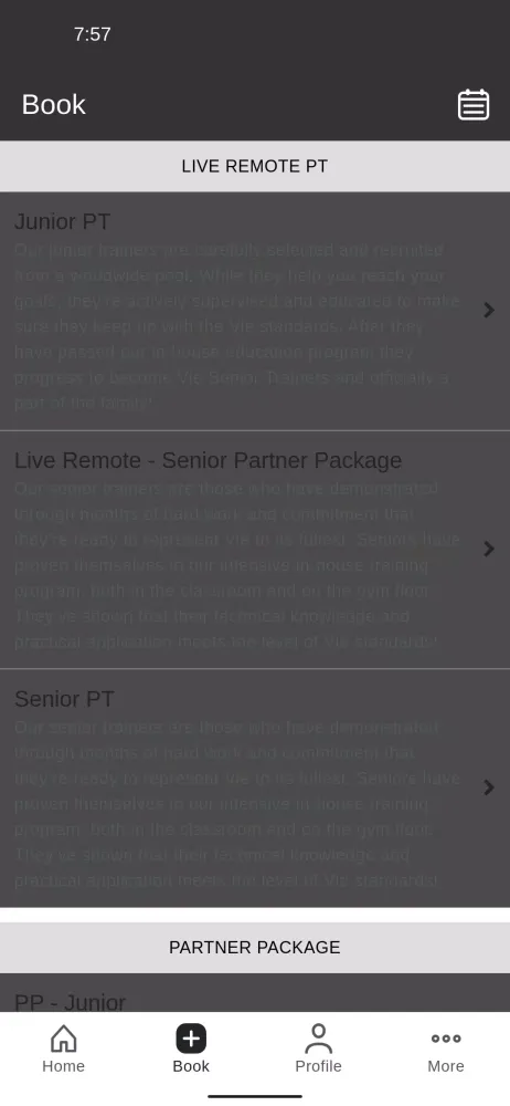 Vie Fitness Studio Screenshots