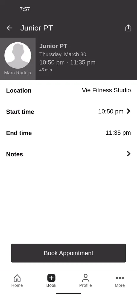 Vie Fitness Studio Screenshots