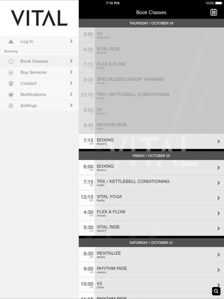 تصاویر VITAL Fitness Studio iPad 
