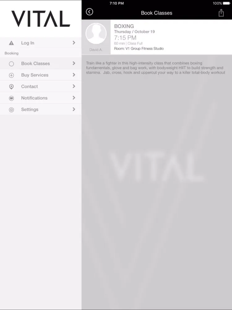تصاویر VITAL Fitness Studio iPad 