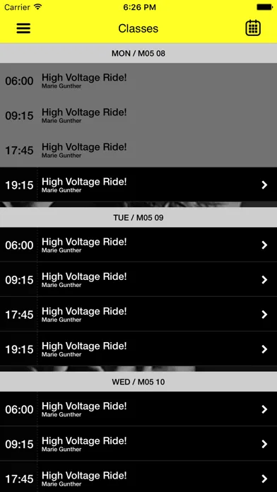 Voltage Indoor Cycling スクリーンショット