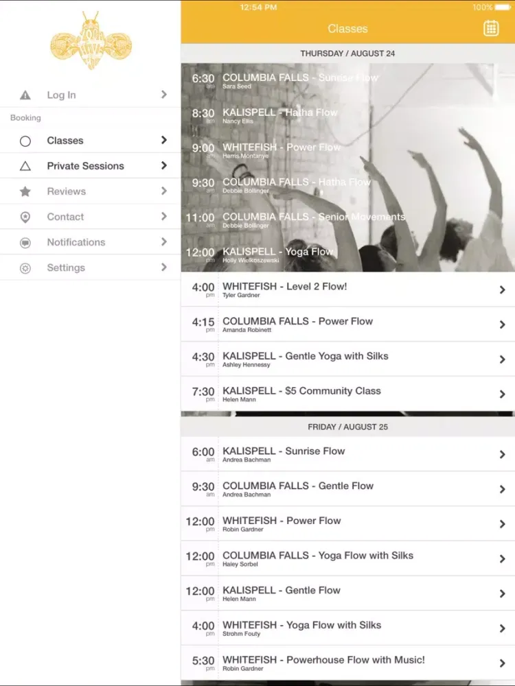 Yoga Hive iPad  Screenshots