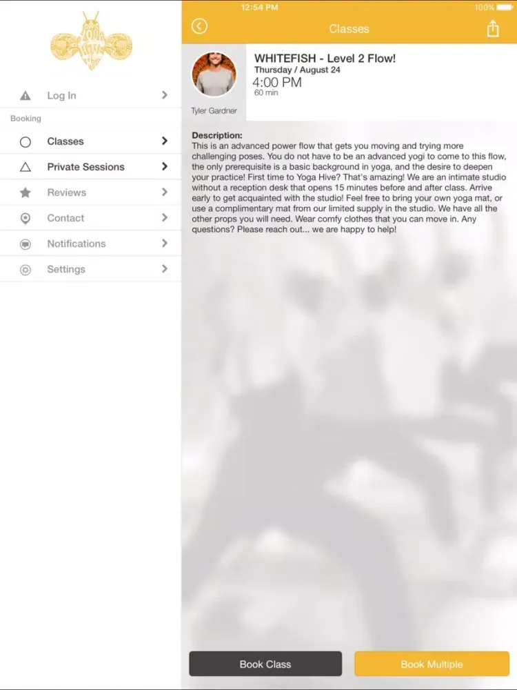 Yoga Hive iPad  Screenshots