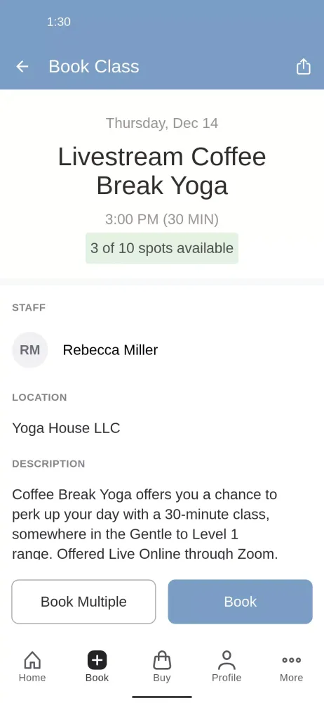 Yoga House स्क्रीनशॉट