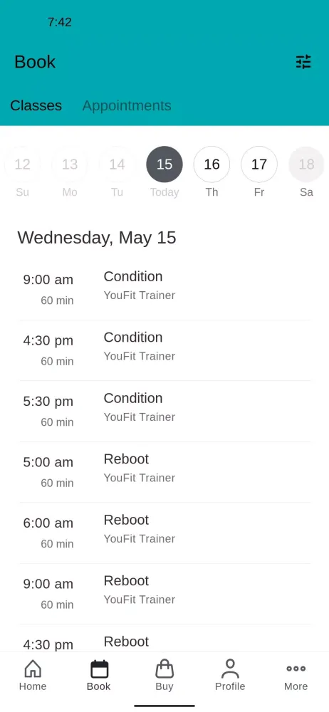 Скриншоты YouFit Training